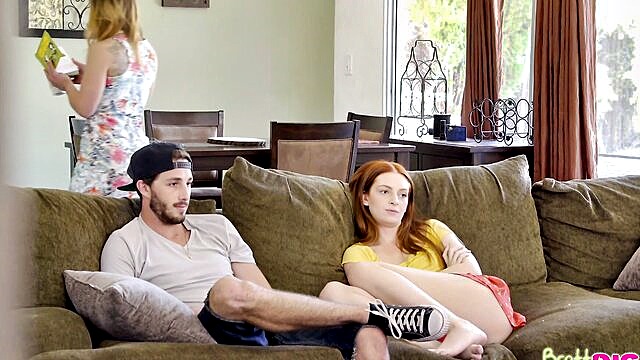 Maya Kendrick - petite redhead maya kendrick strips and gives a sloppy pov blowjob BrattySis