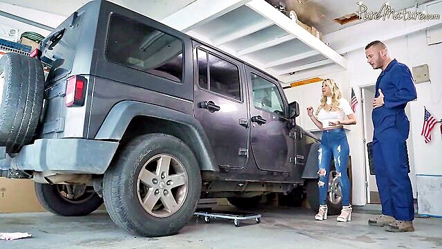 Katie Morgan - katie morgan seduced by a mechanic in a car deal Pure Mature