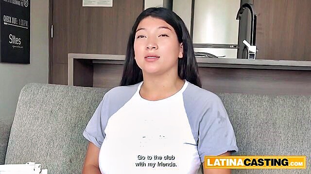 latina, latina casting, latina audition - big cock latina tits