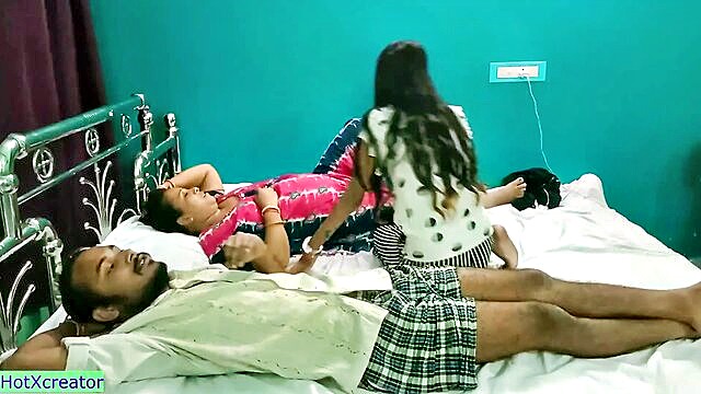 beautiful indian, caught, caught fucking - stepdads hard cock gives a hot creampie to indian teen in hot fuckfest