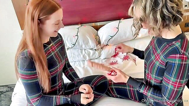 Serenity Cox - serenity cox shares her dildo with her horny dyke friend