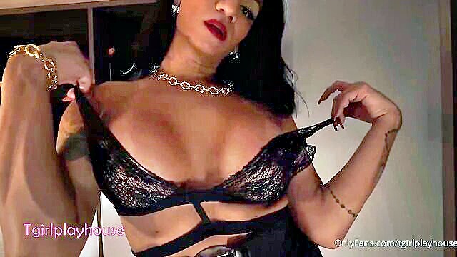 domination, shemales, hardcore - mature brazilian brunette luana aquylla gets her big tits and ass drilled hard by guys hard cock