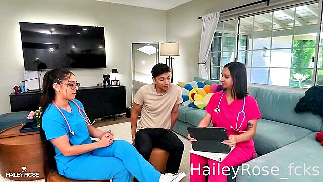 Hailey Rose, Madison Wilde, Rose - busty nurses video