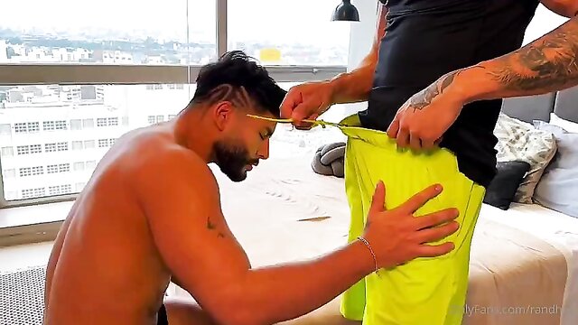 blowjob, bisexual, anal fuck - andres milan randhy jr engage in steamy anal action