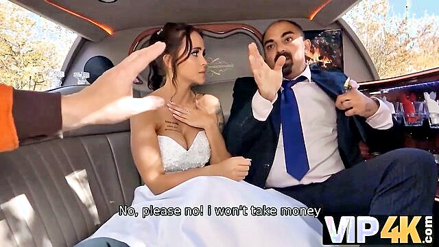 Jennifer Mendez - jennifer mendez vip4k bride allows her husband to watch her getting anal in a limousine VIP4K