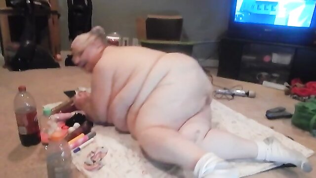 fat and bbw, granny, solo - bbw greezy webcam action