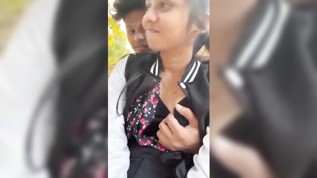 porn video, indian couple, outdoor anal - indian couple gets pounded