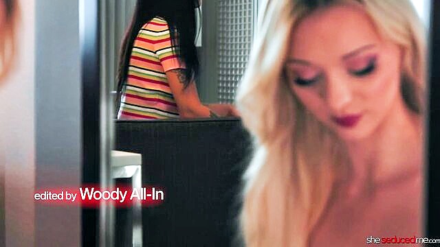 lesbian, lia taylor, cecelia taylor - cecelia taylor raven lane seduce each other with their stunning tits and blonde hair