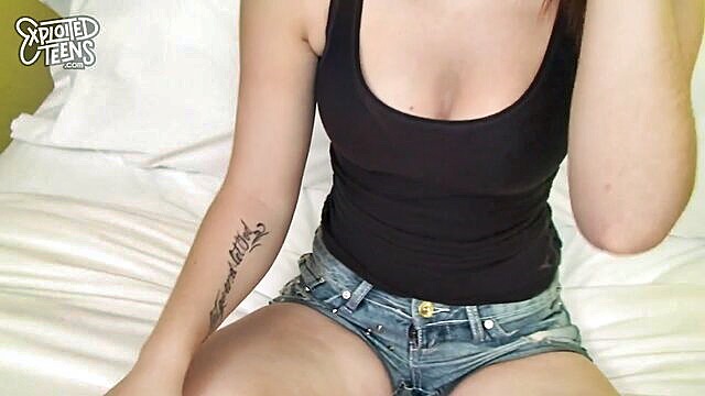 Natalie Lust - watch natalie lusts first porn scene a wild shaved redhead teen takes it hard and deep