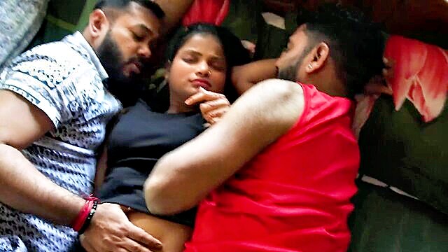 Nasty - desi threesome big boobs