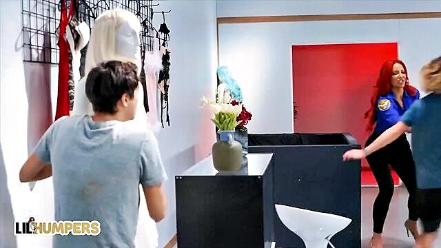 Nicolette Shea, Juan El Caballo Loco - nicolette caught ricky fucking in a sex shop big tits fake tits bounce while brother sister skip in out