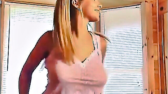 big tits, girlfriends, 18-19 yo - pigtailed angel likes to wear skimpy clothing and shes got flawless tits