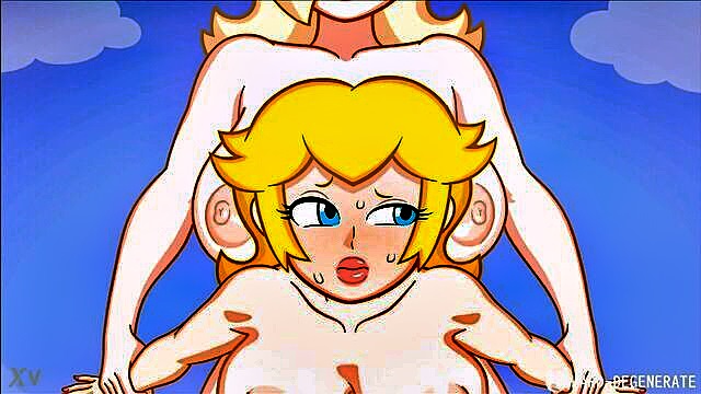 mario bros, futa, princess - futanari sex video