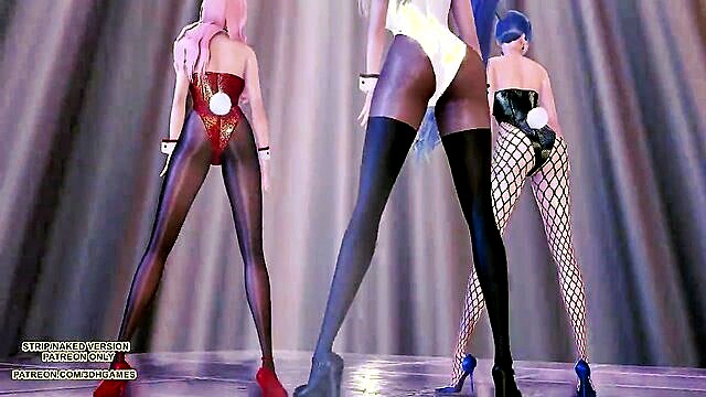 Sexy Bunny, 3D-HentaiGames - hot and sexy kpop dance by mmd tara 3D-HentaiGames