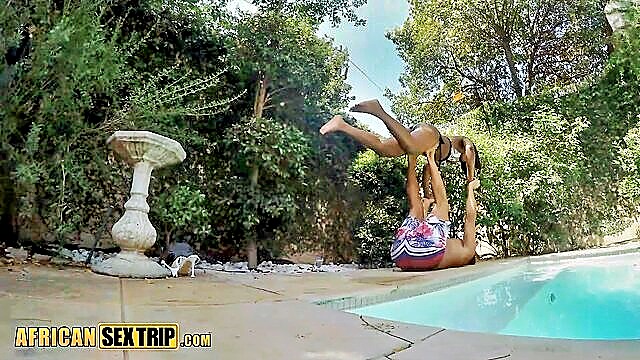 Laura Lion - african sex trip big tits black babe face fucked by bwc yoga teacher African Sex Trip