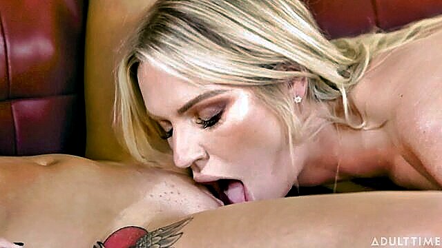 Rachael Cavalli, Gabbie Carter - nude bitches touch their soft pussies after a great oral make out lesbian sex video