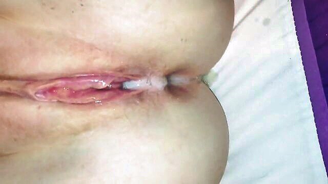 creampie pussy, creampied, closed pussy - gaping pussy creampie UK milf