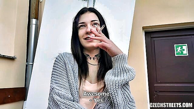 teen, amateur, blowjob - czech streets pervert