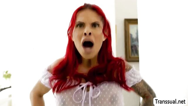 tranny, shemale fucks girl, shemales - tranny caught stepsis banging boyfriend