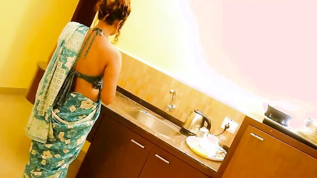 Indian bhabhi, Desi Bhabhi - indian bhabi gets fucked hard in kitchen room Bi Fuck