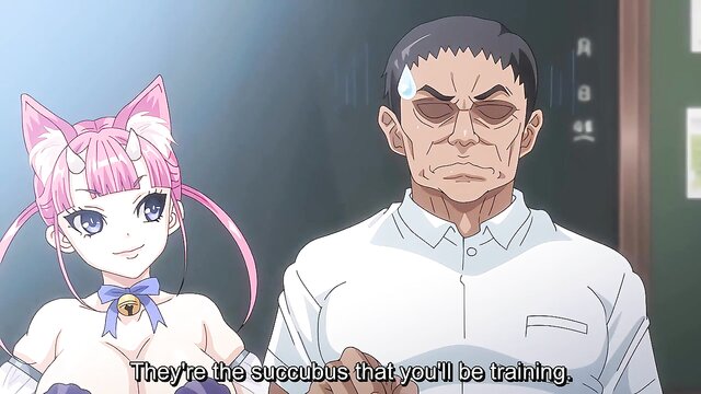 succubus, huge tits, femdom - succubi hentai training