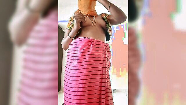 Swetha 23 - hot audio and sizzling visuals of a tamil wife undressing from her saree in a homemade video Swetha 23