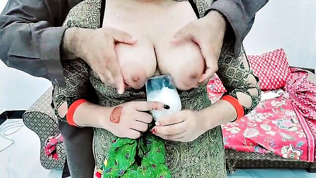 PakistaniCouple - pakistani tailor engages in erotic acts with his busty customer including drinking milk and anal penetration with explicit hindi audio narration PakistaniCouple