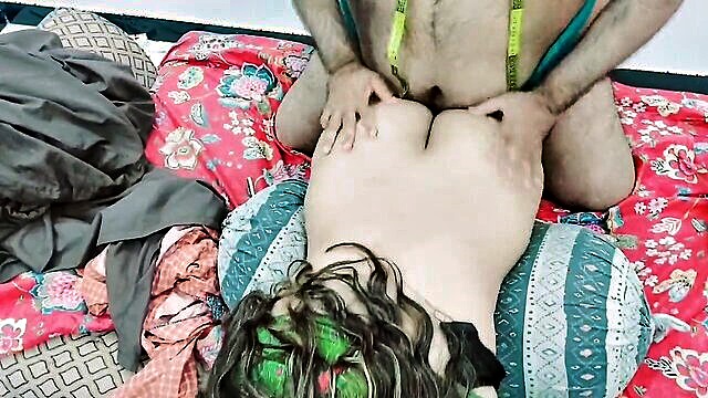 PakistaniCouple - young indian girls measurements taken by tailor in seductive manner then penetrated in all openings with explicit high definition footage PakistaniCouple