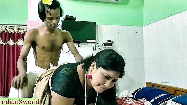 Puja - desi aunt with big boobs gets fucked hard during puja visit