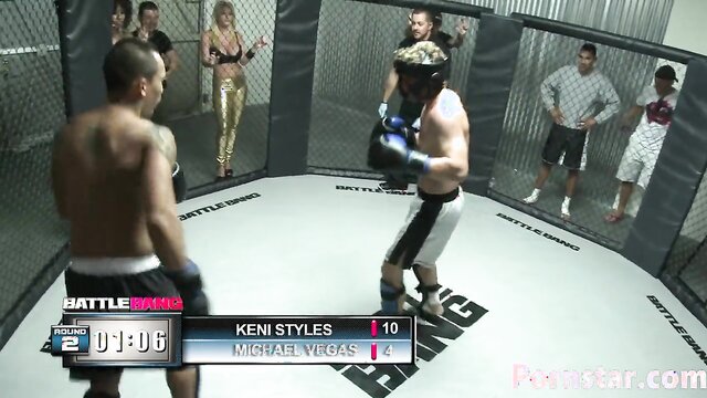 Misty Stone - misty stone and mma fighter engage in intense sex in a cage Pornstar Faphouse