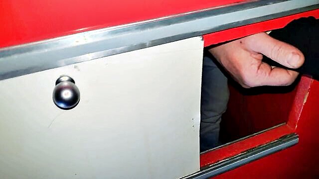 gloryhole at the sexshop sucking en fucking stranger at the glory hole cabine in sexshop : Sexbiosstel
