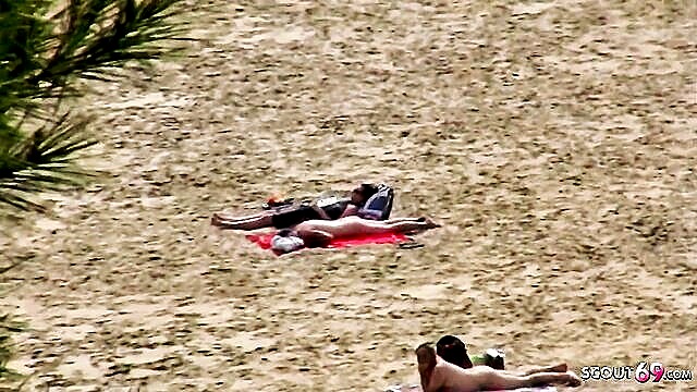 Charlotte de Castille - mature woman charlotte de castille lured to beach sex by stranger Scout 69