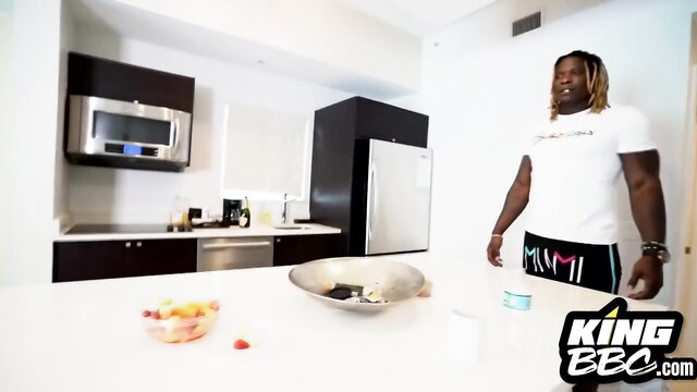 violette blakk, swallow, interracial - kingbbc violette blakk
