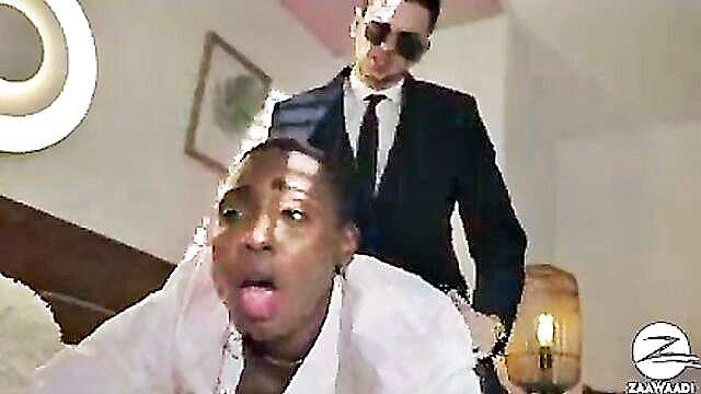 interracial, black, european - black boss girl gets fucked