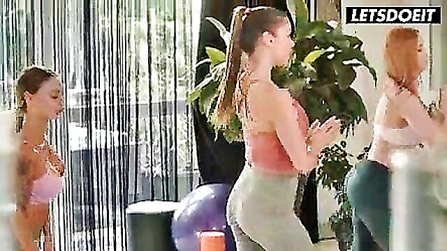 Kiara Lord, Monika Fox, Angelica Heart - girl on girl yoga threesome kiara lord LETSDOEIT