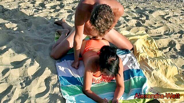 outdoor beach encounter with a babe getting fucked hard and facial cumshot : FapHouse