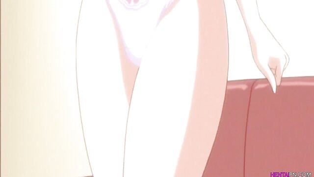 anime sex, bubble butt, hentai threesome - professor fucks next door boy