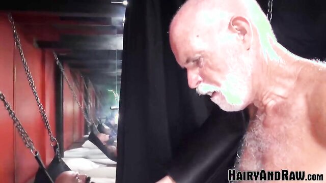 Hart Caldwell - cute gay slave john stache gets his ass dominated by hart caldwell Hairy And Raw