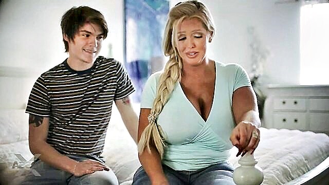 Alura Jenson - big tits and a blowjob alura jensons stepdaughter cheers her up Alura Jenson