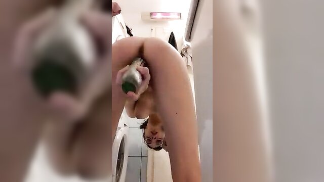 skinny, european, teen - neriii fucks cucumber