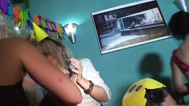 group gangbang, sex party, college party - college birthday party turns into a wild group sex session