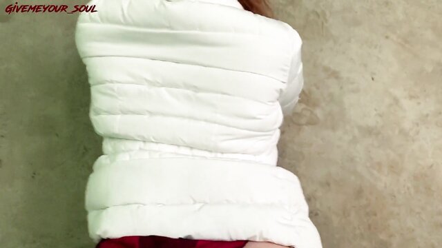 cheated on redhead takes money for sex in outside pov video : Ara