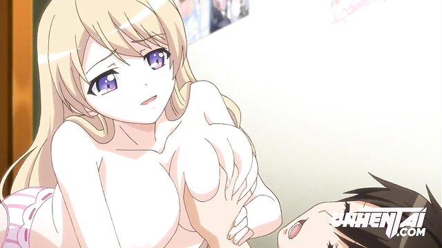 blowjob, teen, creampie - anime threesome boobs