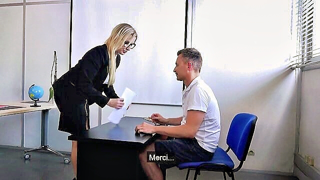 Georgie Lyall - blonde student lyalls intense sex lesson with mature teacher