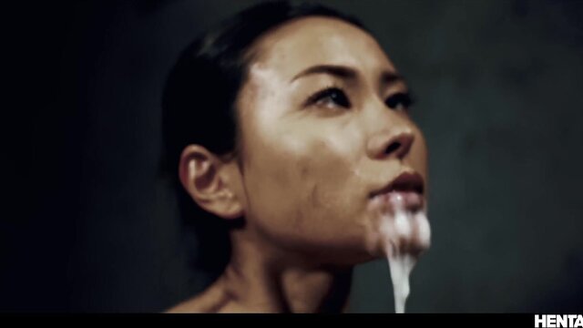 hentaied babe takes a massive cumshot on her tits : Hentaied