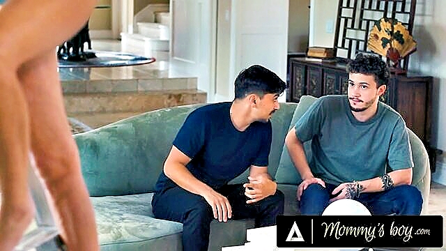 Pristine Edge - pervert boys only help busty stepmom pristine edge to peek under her skirt Mommy's Boy (Official)