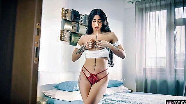 Mali Ubon - tattooed teen mali ubon drains cock of cum Teen Fidelity
