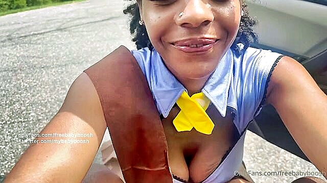 ebony, blowjob, big dick - boosh big cock