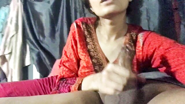 deep throat, best blowjob ever, amateur homemade - pov blowjob from indian housewife wearing salwar kameez