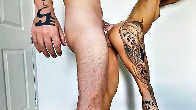 big dick, amateur, anal - skinny asian anal creampie